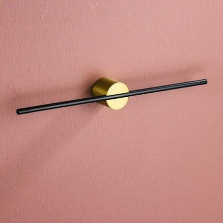 Sleek Contemporary Metal Towel Rack Small Gold Black
