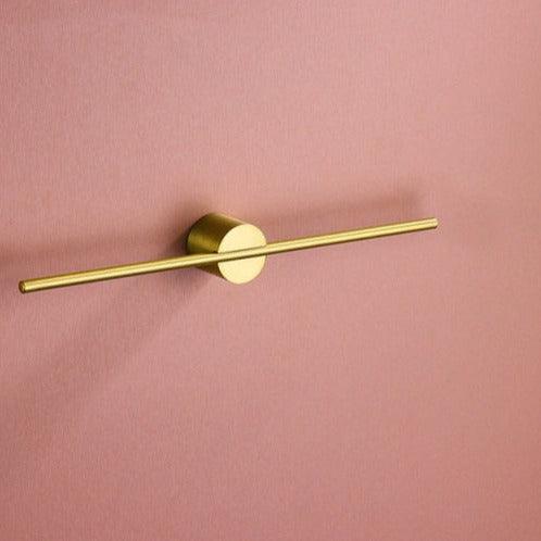 Sleek Contemporary Metal Towel Rack Small Gold Gold