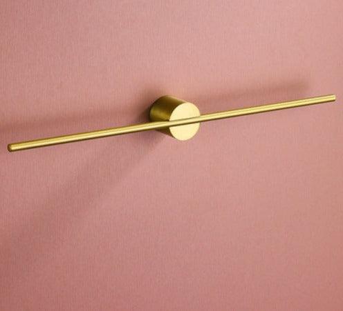 Sleek Contemporary Metal Towel Rack Large Gold Gold