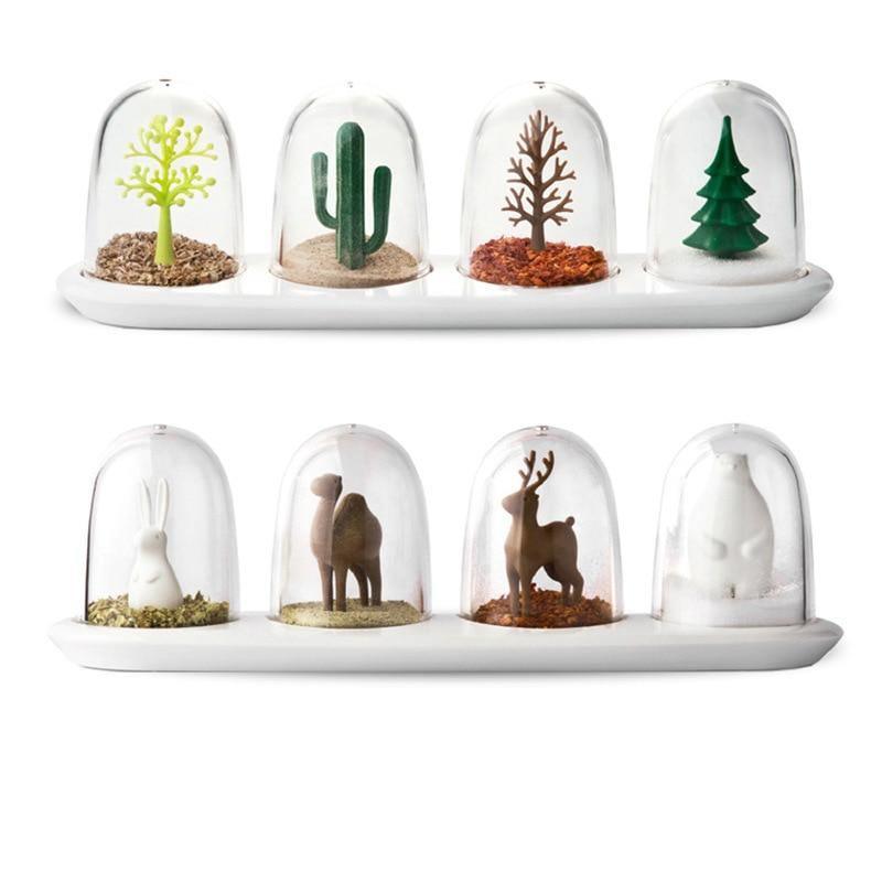 Quartet of Seasonal Spice Dispensers