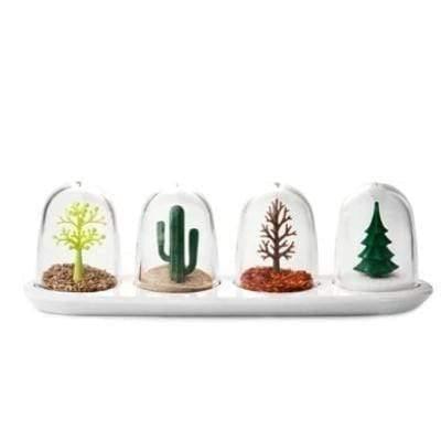 Quartet of Seasonal Spice Dispensers Seasons