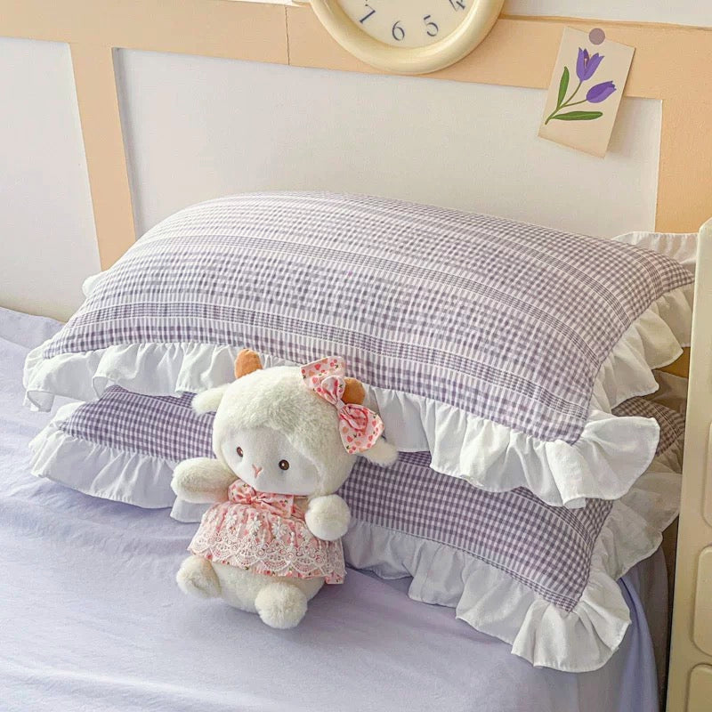 Lavender Ruffle Bedding Set