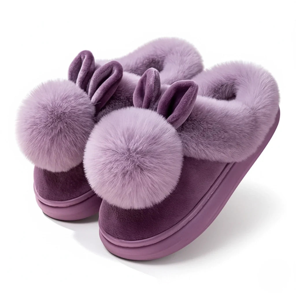 Bunny Plush Slippers - Women's Month Sale