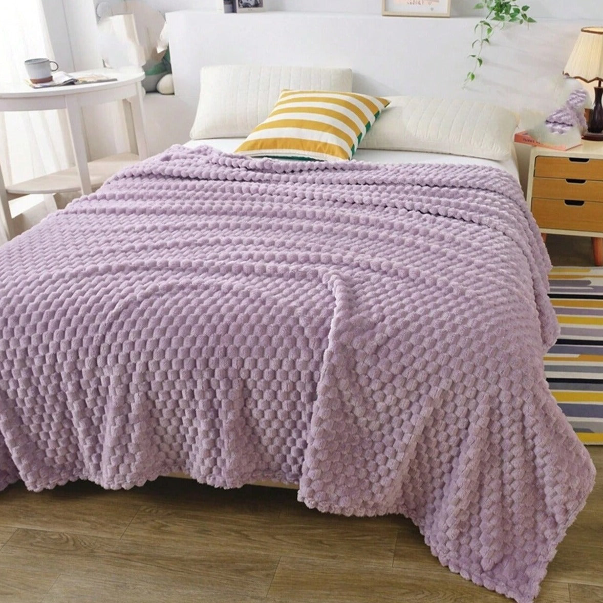 Marshmallow Comfort Throw Blanket Passion Purple