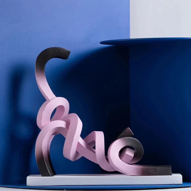 Purr Kitten Gradient Ceramic Figurine