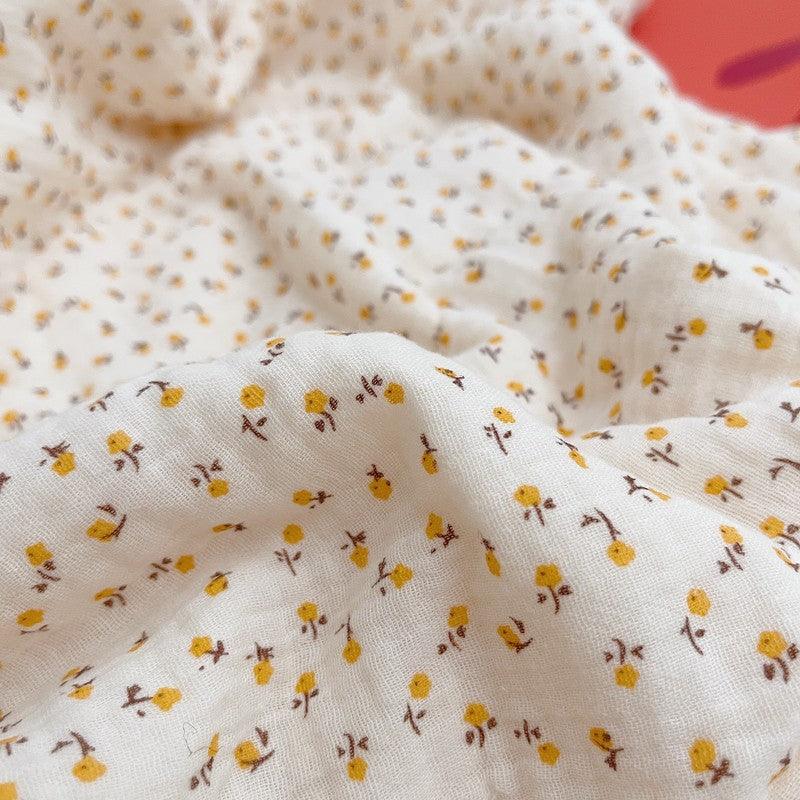 Daisy Baby Quilt – Lace Trim Muslin Comfort