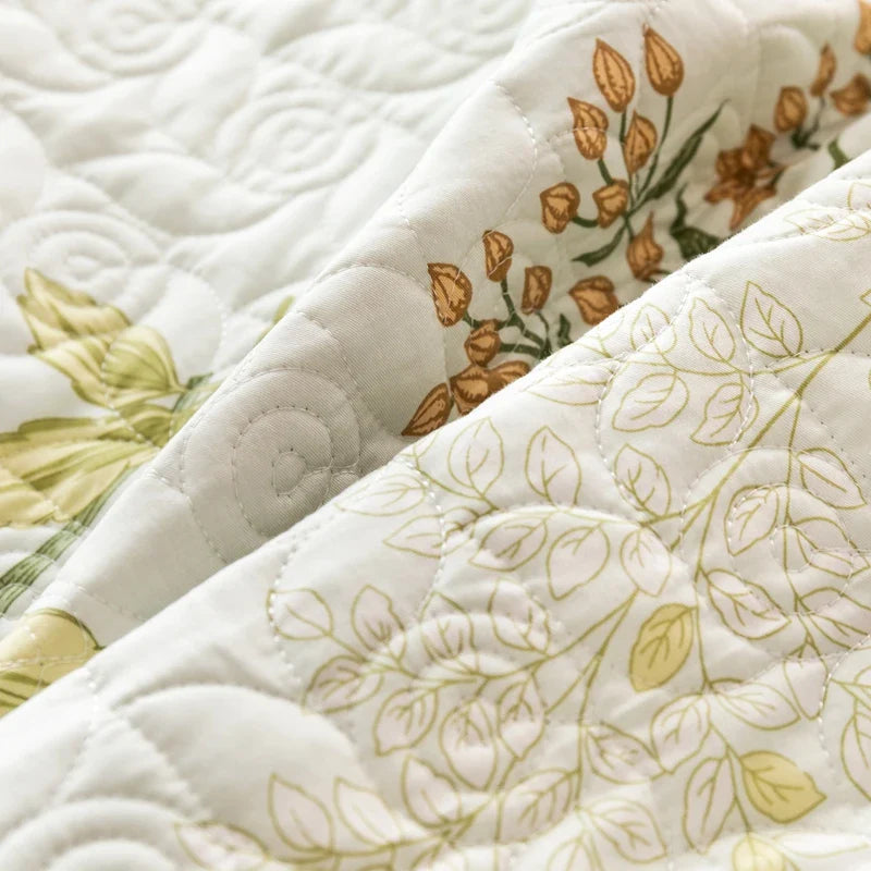 Floral Quilted Bedspread