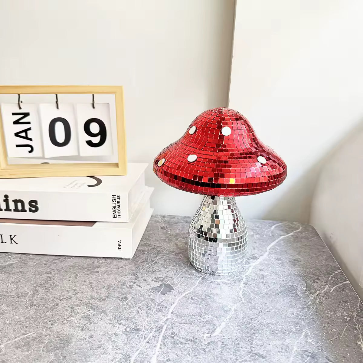 Dreamy Disco Mushroom Ball Red Dots