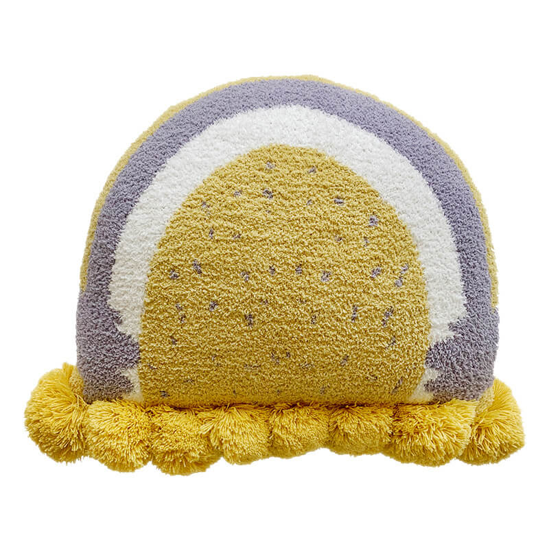 Rainbow Decorative Pillow Yellow