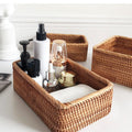 Rattan Storage Basket Organizer