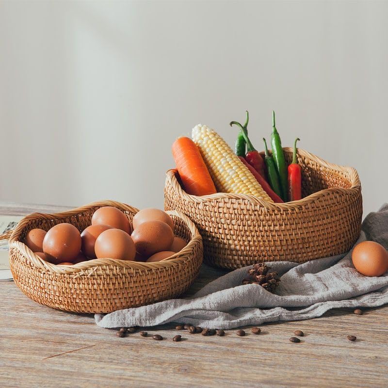 Nordic Handwoven Rattan Baskets