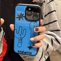 Korean Glossy Graffiti iPhone Case