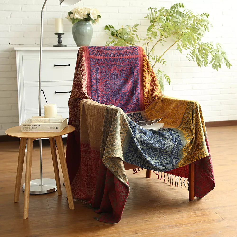 Decorative Sofa Cover with Tassels