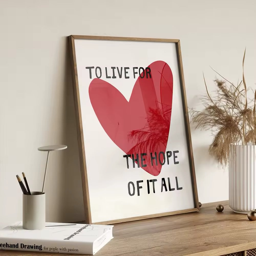 Red Heart Poster