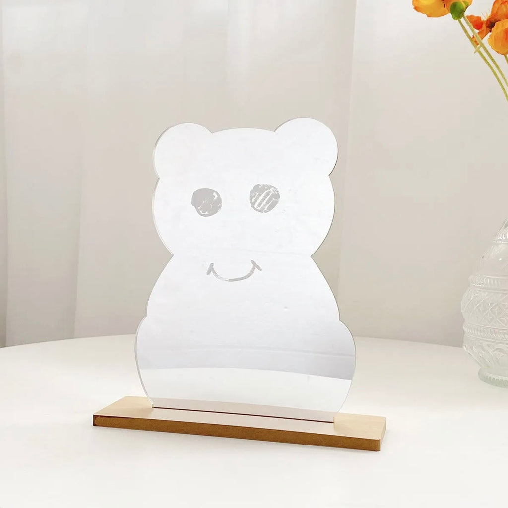 Whimsical Resin Desk Mirror