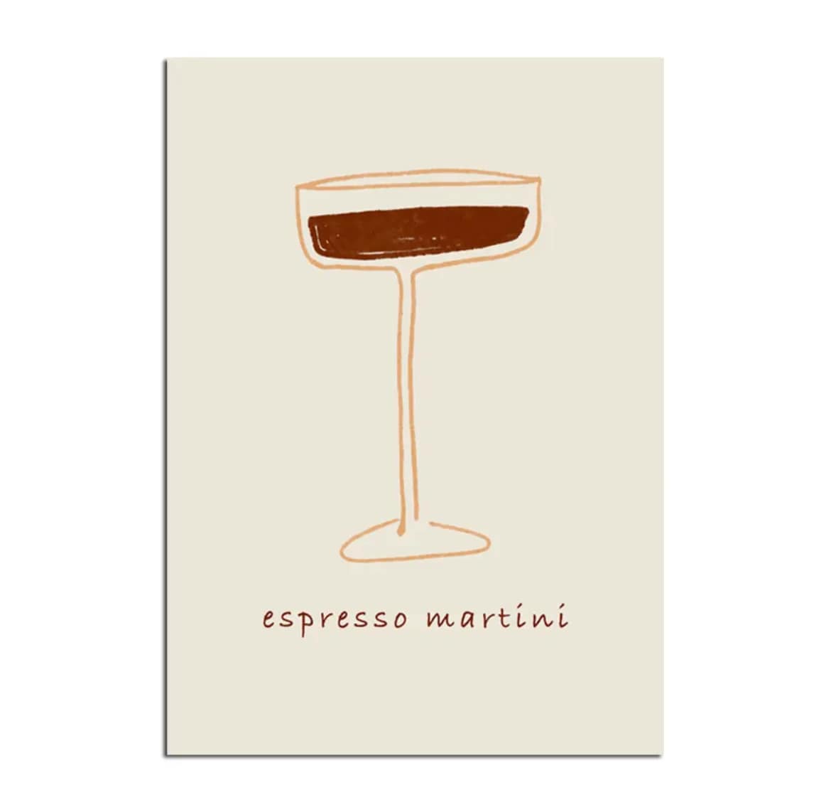 Cocktail Dreams Illustrations Prints Espresso martini