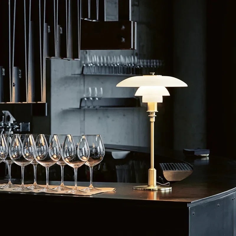 Bauhaus Orange Lamp