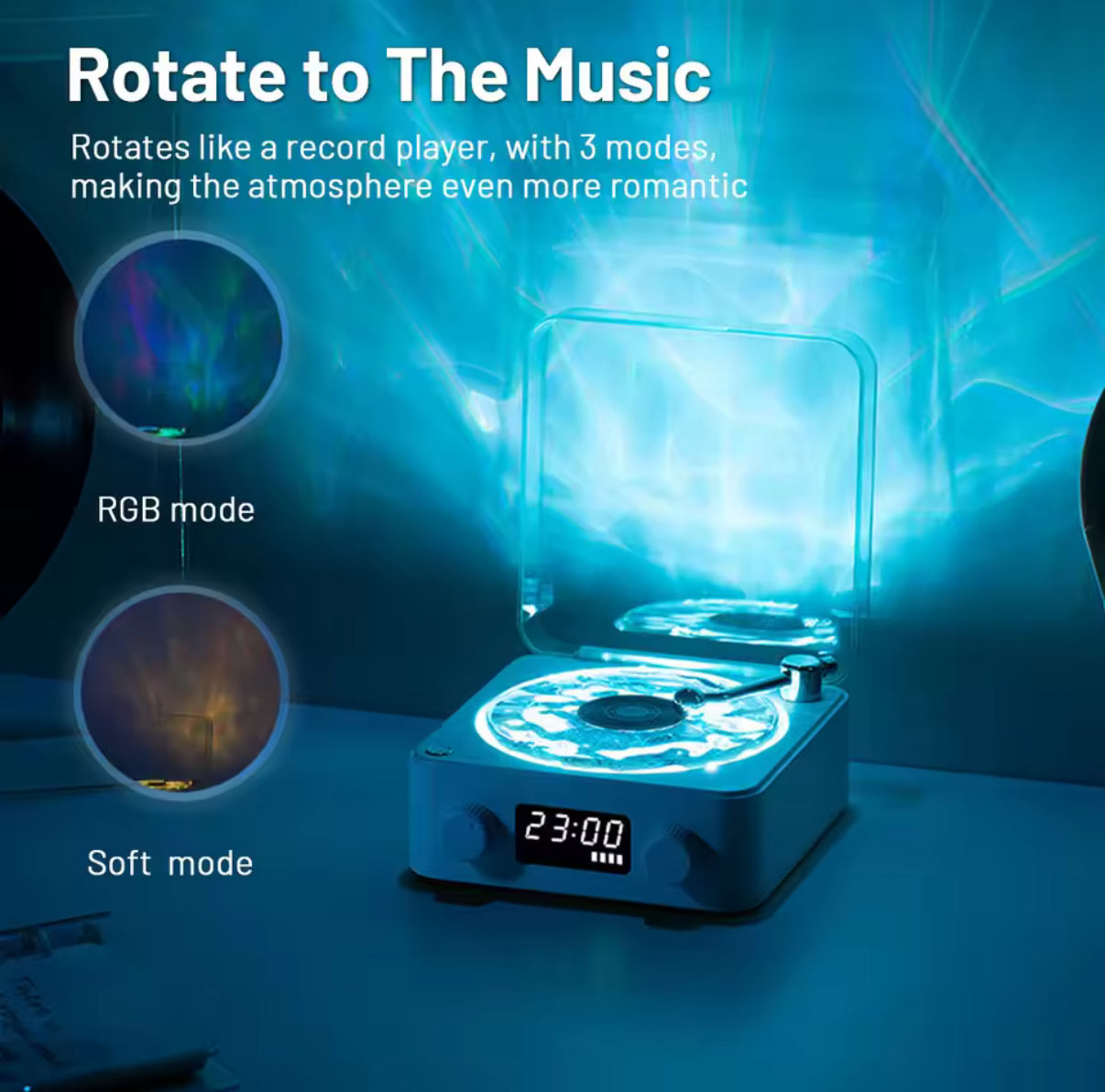 Mini Retro Vinyl Bluetooth Speaker