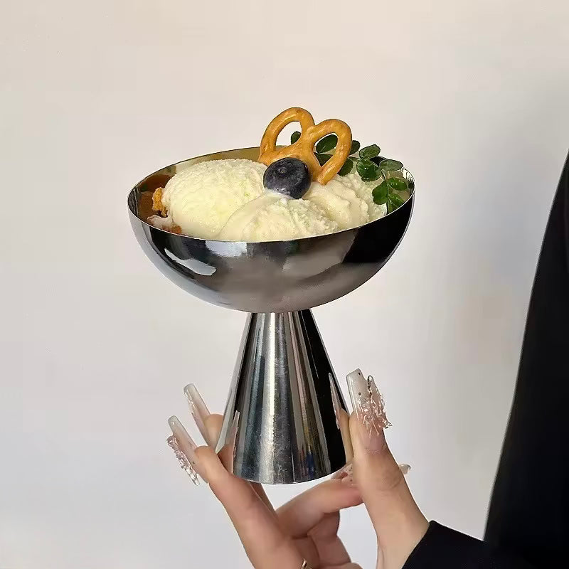 Retro Stainless Steel Dessert Cup D
