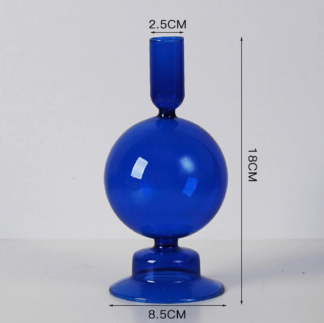Blue Candle Holder Vase L