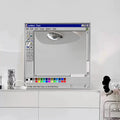 Gray Retro Nostalgia Wall Mirror