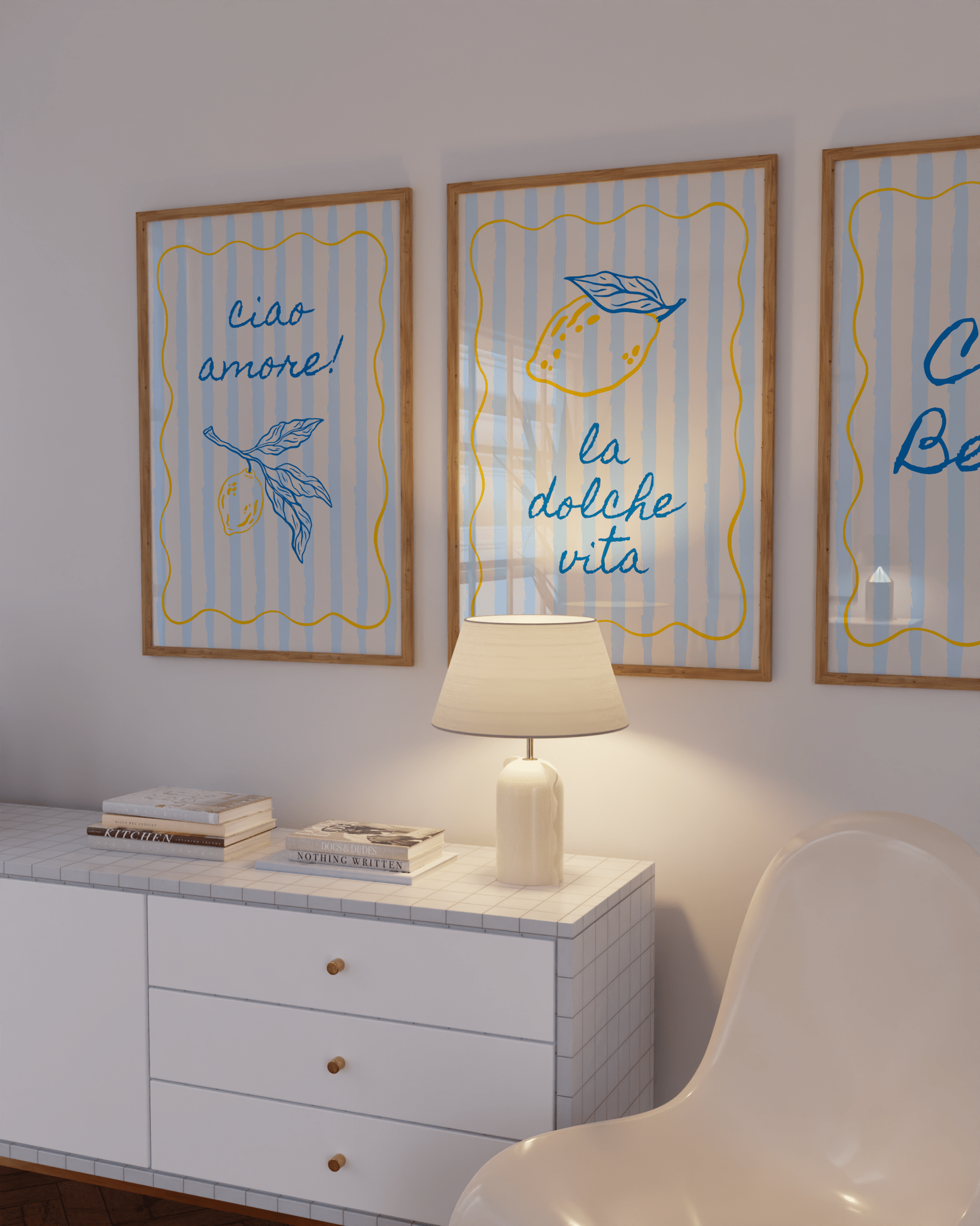 Ciao Bella Italian Wall Art Set