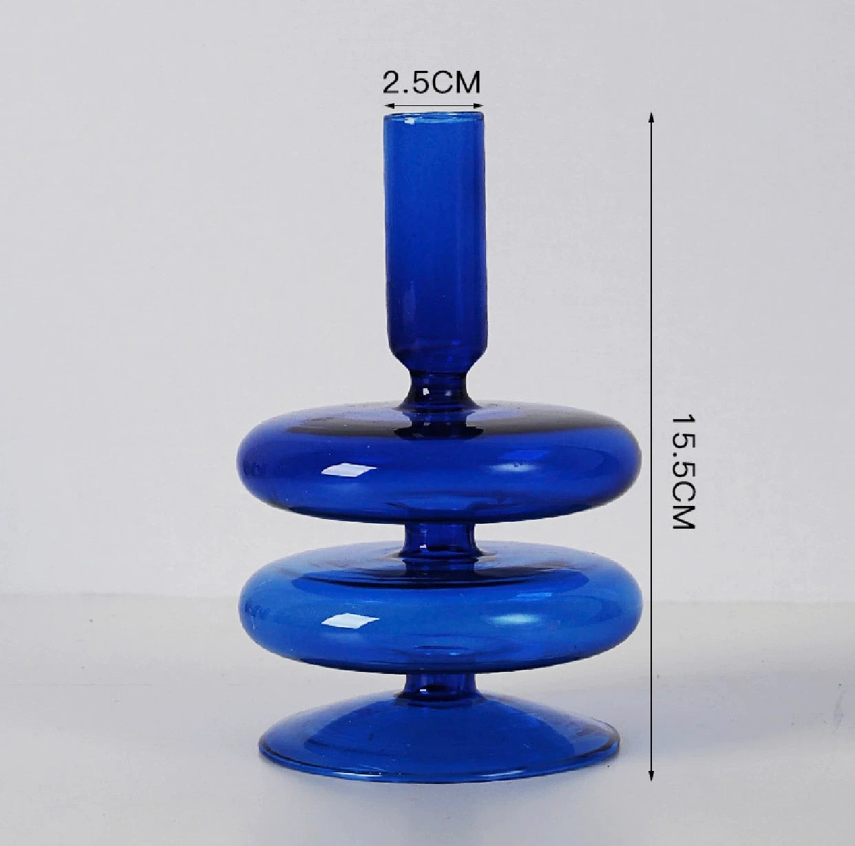 Blue Candle Holder Vase C
