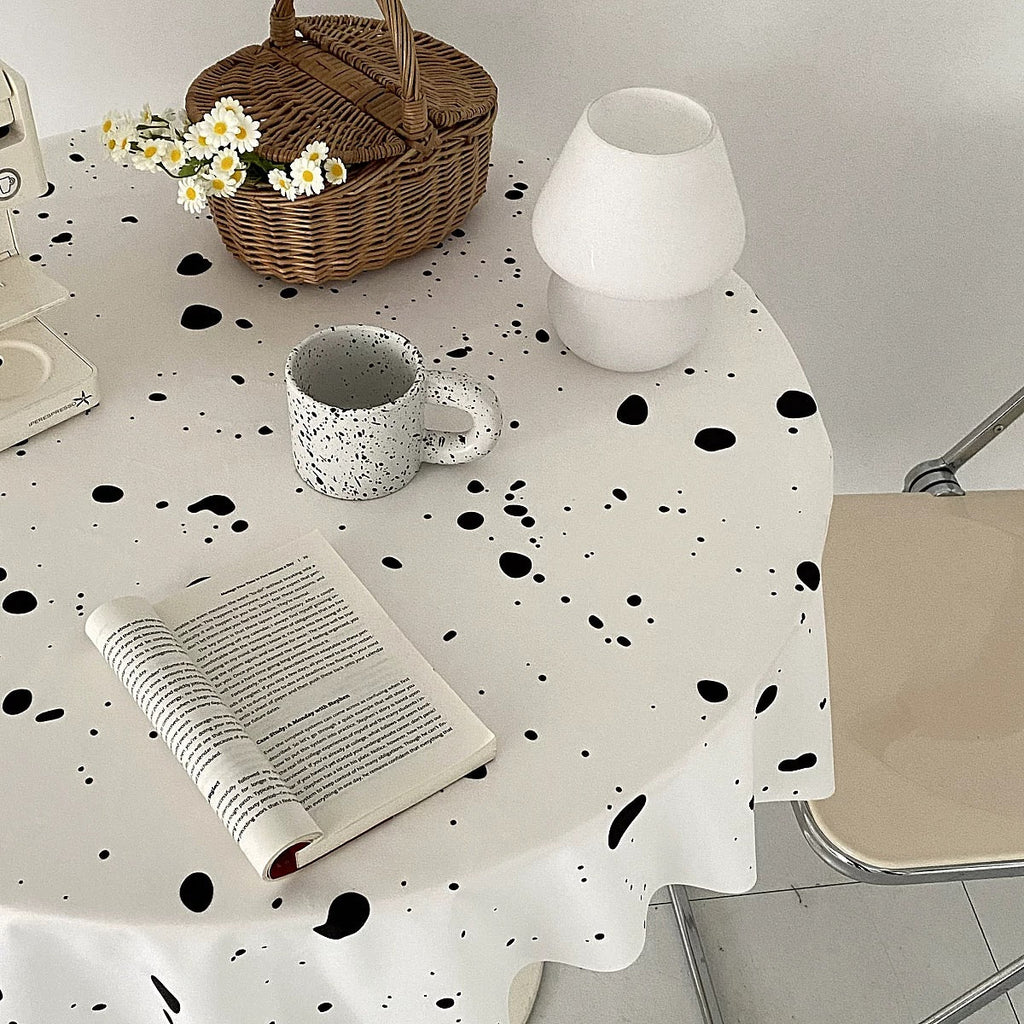 Aesthetic Ink Splatter Tablecloth