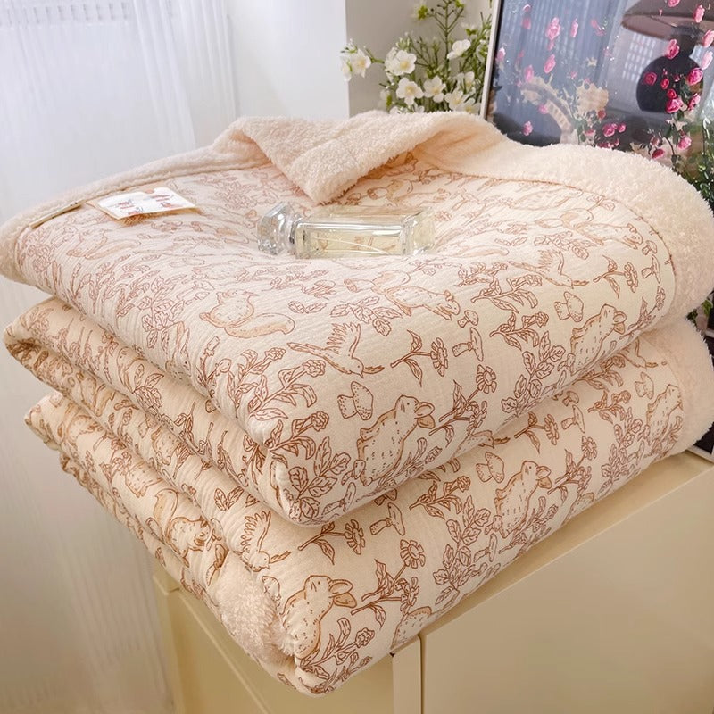 Soft Fleece Kids Blanket – Warm & Cozy for Winter Squirrel Park