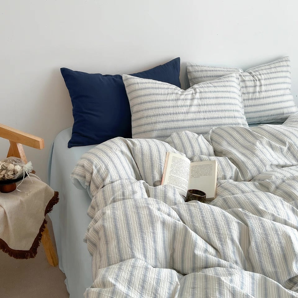 Coastal Blue Reversible Duvet Cover Set