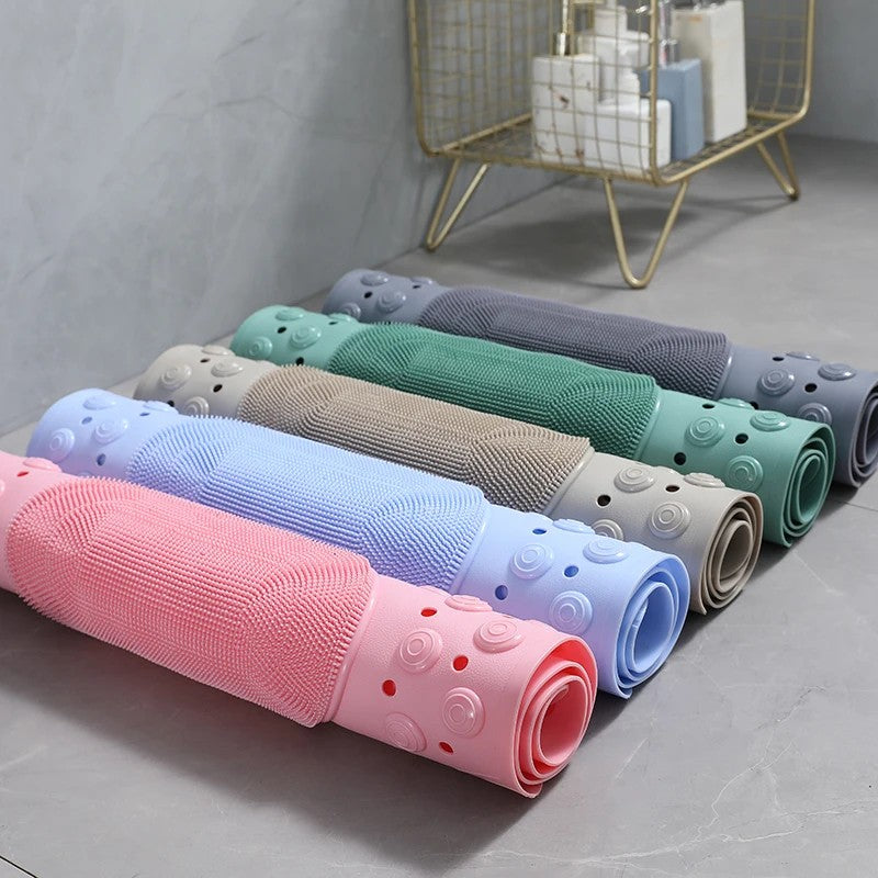 Non-Slip Bath Mat - Shower Mat with Foot Scrubber