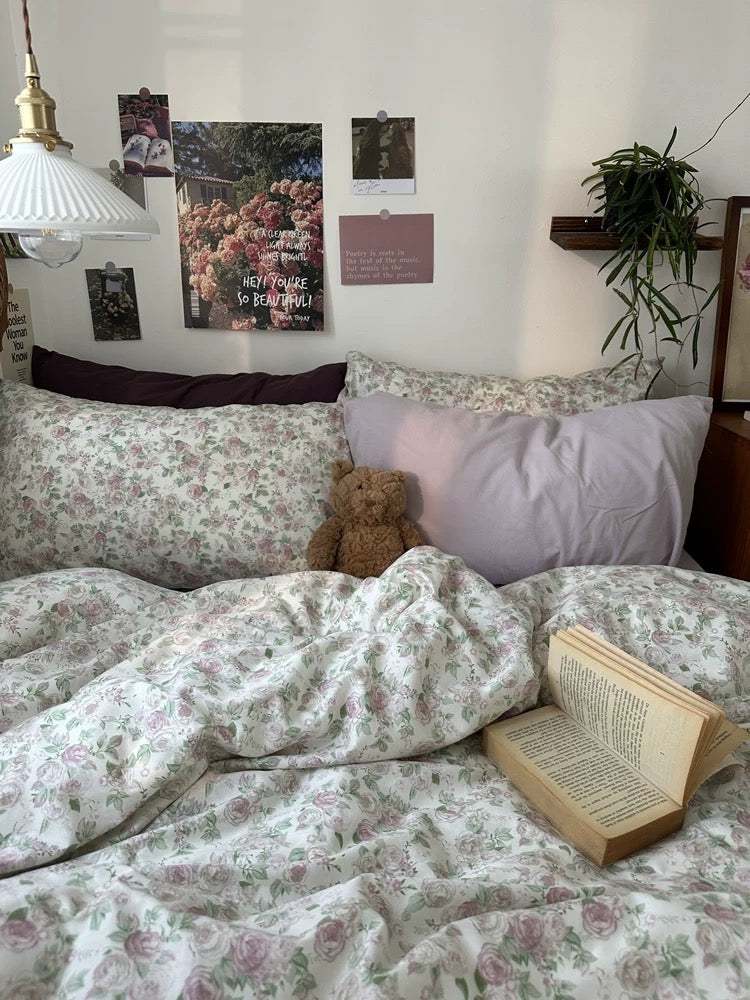 Shabby Chic Floral Duvet Cover Set