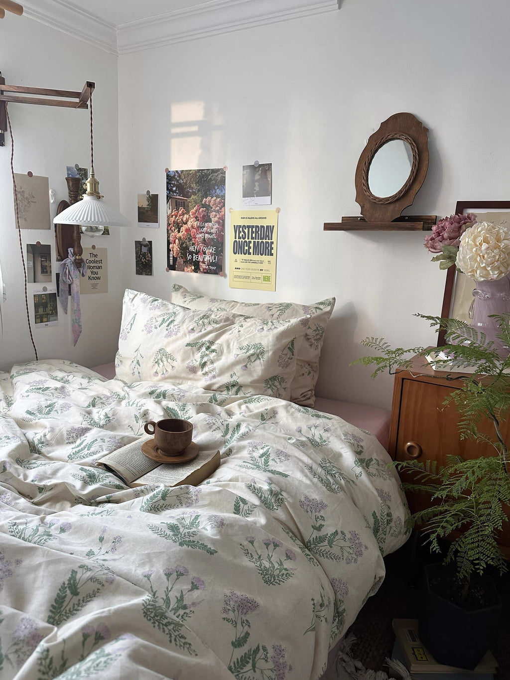 Garden Inspired Lilac Duvet Cover Set