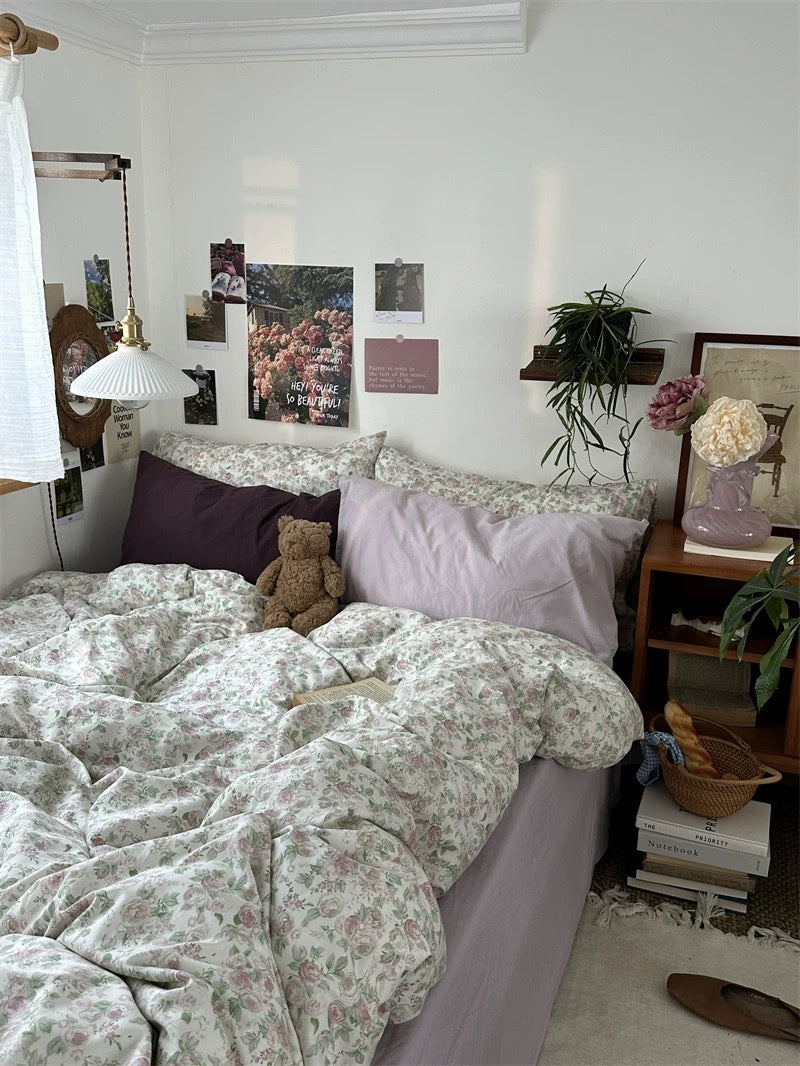 Shabby Chic Floral Duvet Cover Set