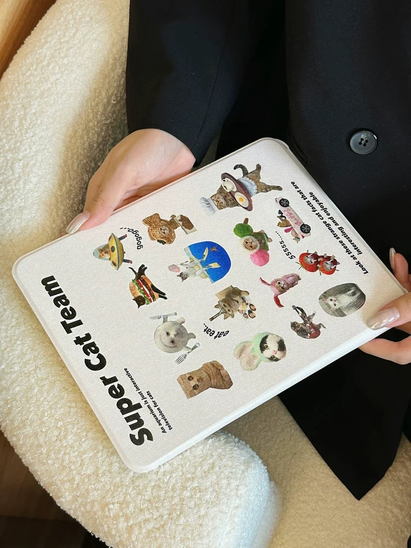 Super Cat Team iPad Case