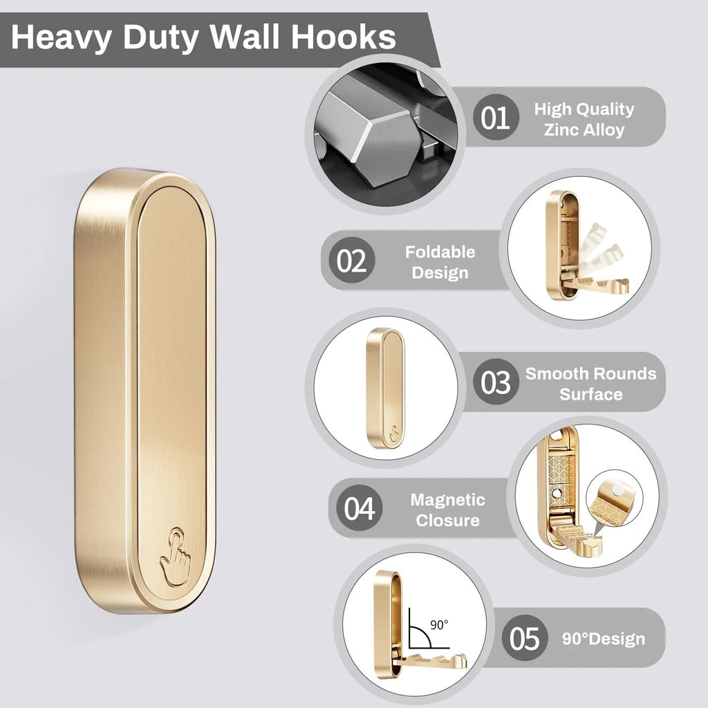 Foldable Wall Coat Hook - Limited Time Offer