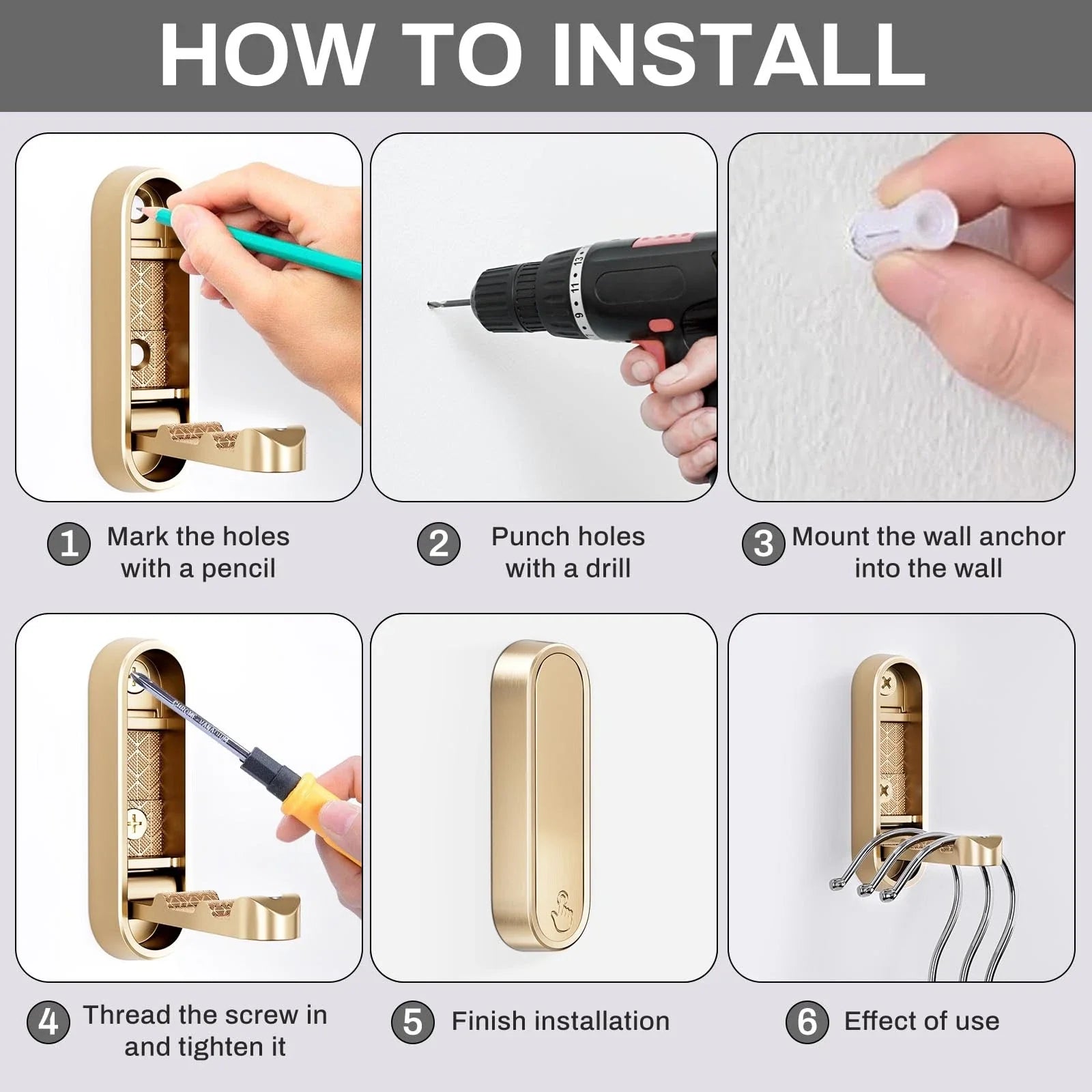 Foldable Wall Coat Hook - Limited Time Offer