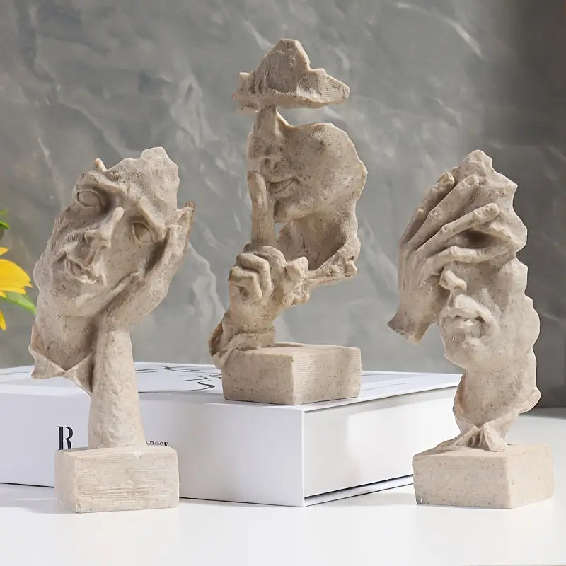 Meditations™ - 3pcs Sculpture Set Sandstone