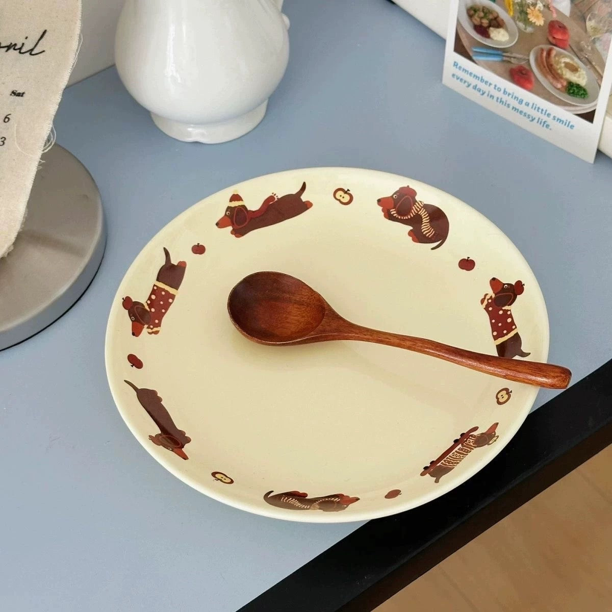 Dachshund Ceramic Plate