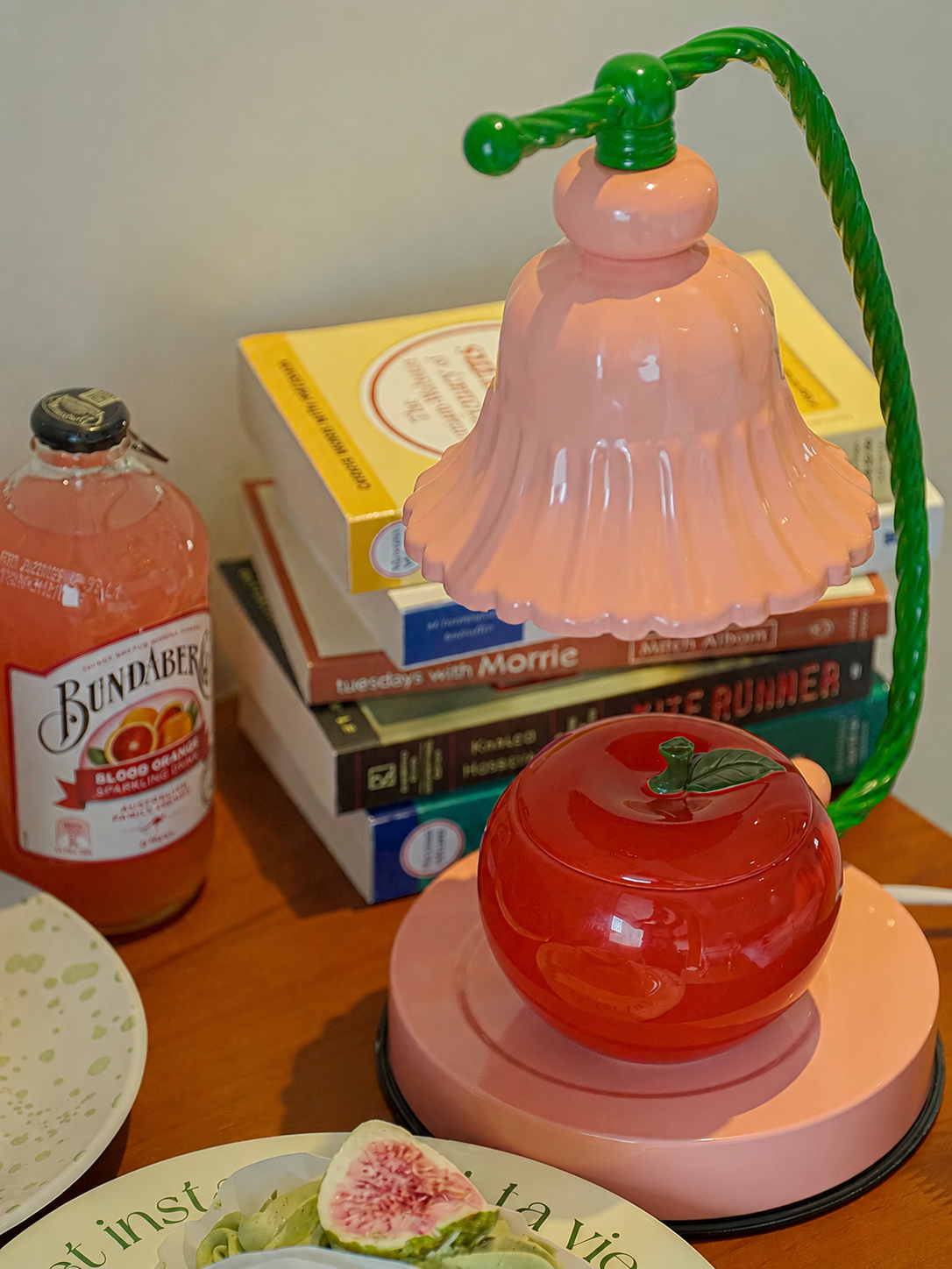 Pink Flower Candle Warmer Lamp