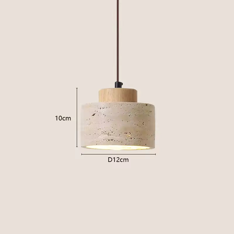 Japandi Textured Pendant Light
