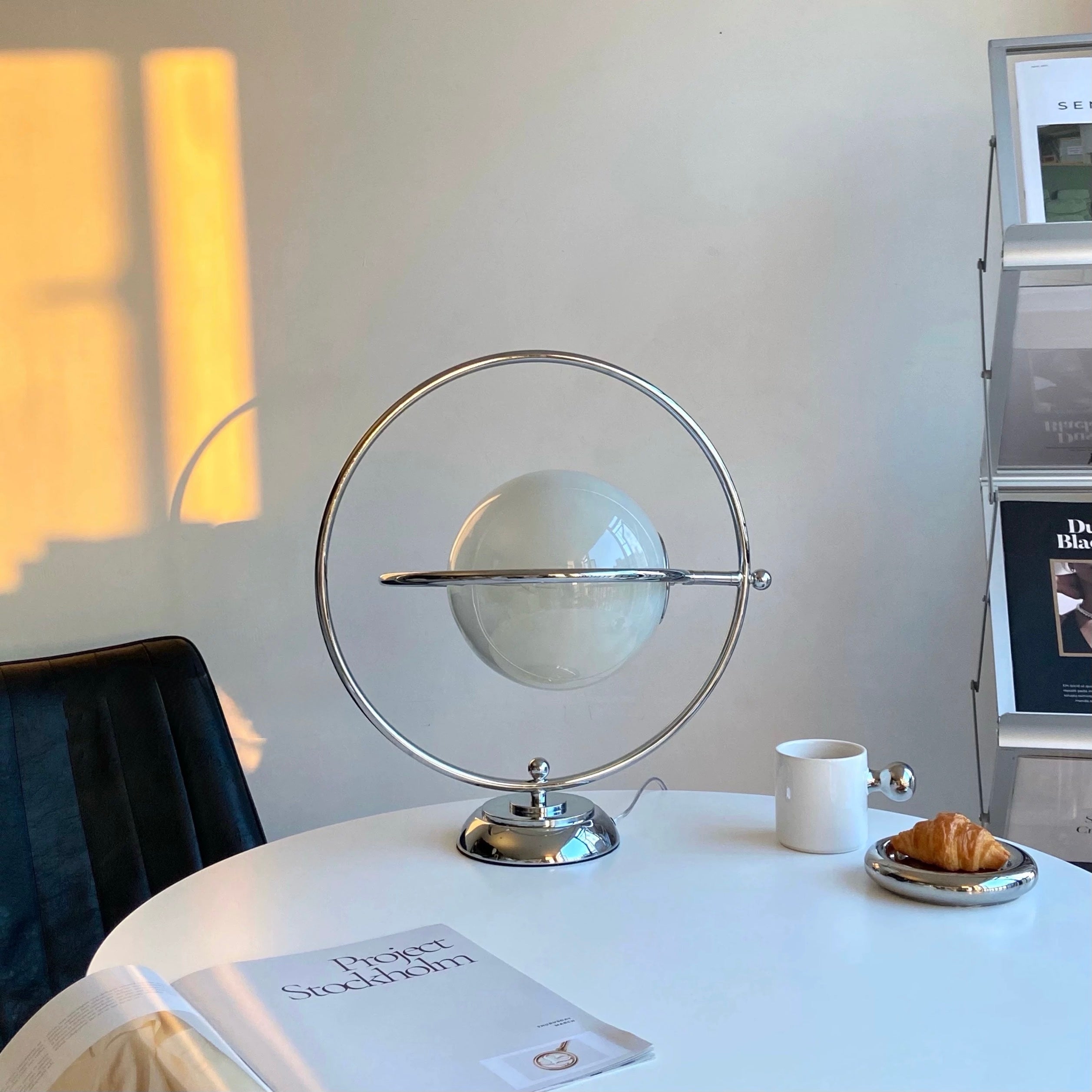 Bauhaus Chrome Orbit Table Lamp