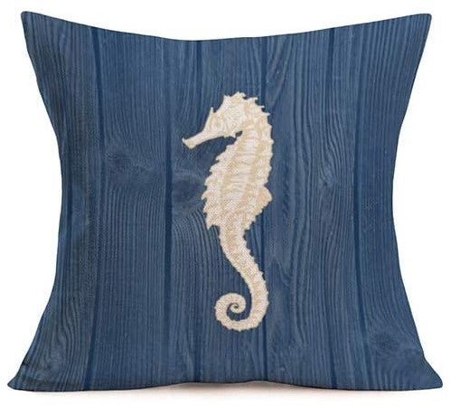Blue Ocean Cushion Covers Hippocampus