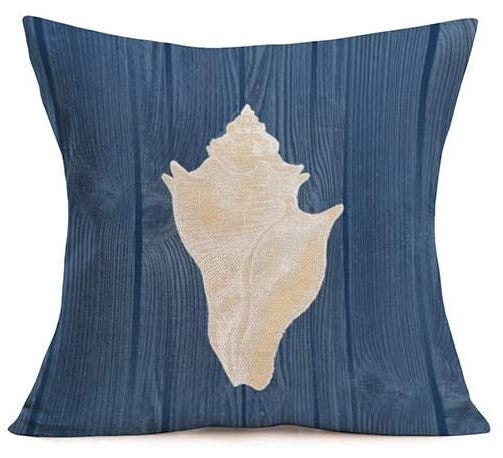 Blue Ocean Cushion Covers Conch