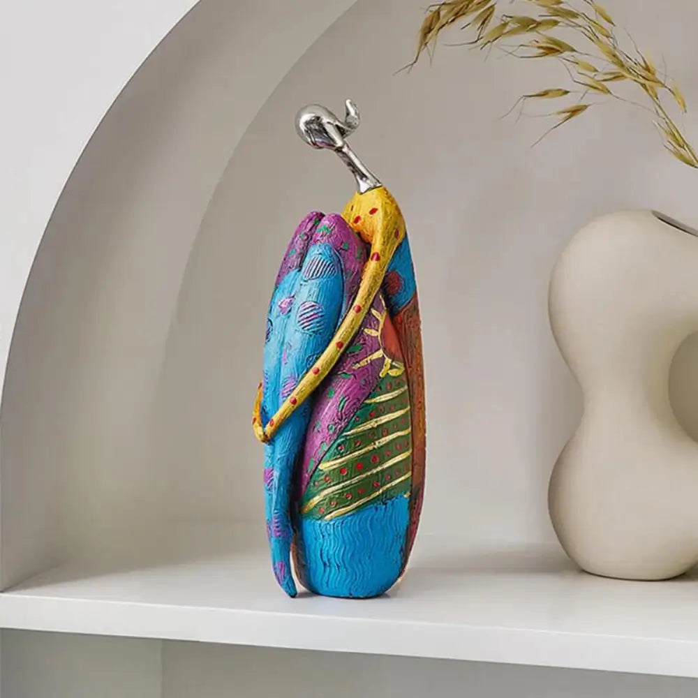 Abstract Resin Woman Sculpture A
