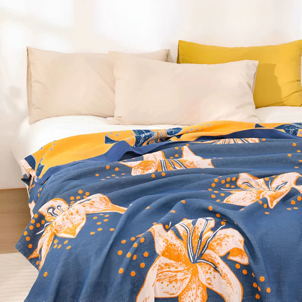 Serene Lily Lightweight Soft Blanket