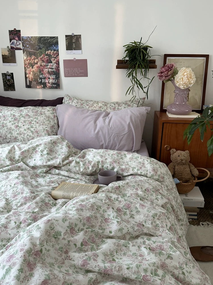 Shabby Chic Floral Duvet Cover Set