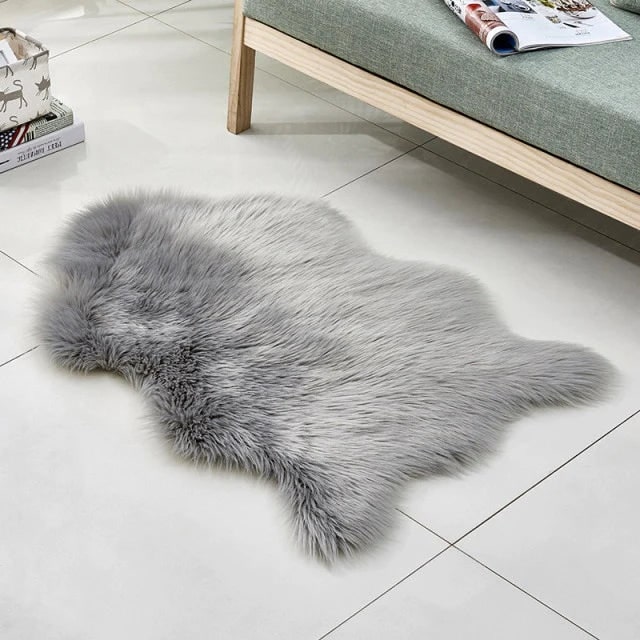 Fluffy Rug Grey