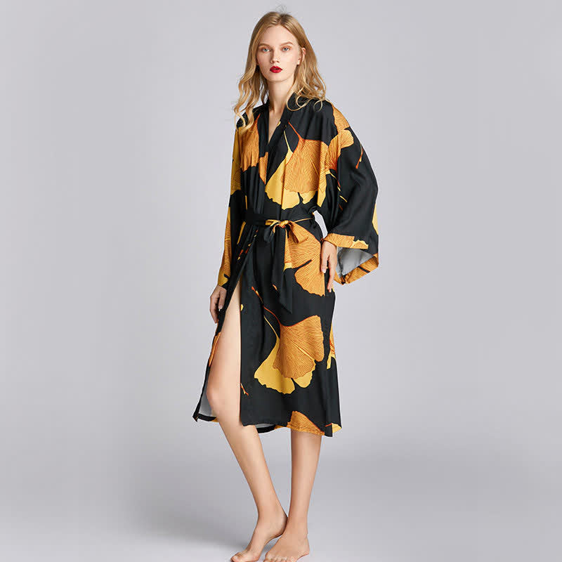 Satin Kimono Robe Bridesmaid Loungewear