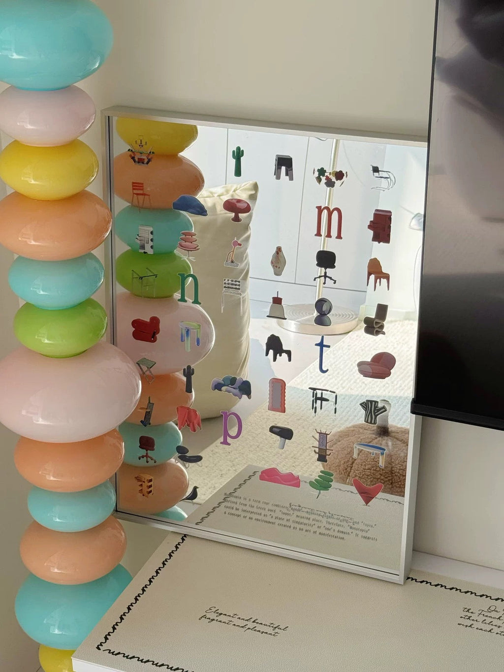 Chair Print Wall Mirror